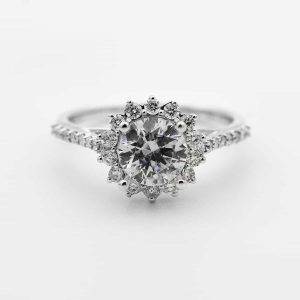 Anillo esmeralda de plata esterlina